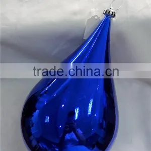 30cm Hanging Water Drop Shaped Large Plastic Christmas Ball thumbnail-2