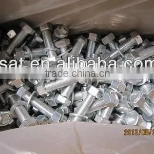 High Quality DIN 933 Standard Size Stud Bolt And Nut Galvanized by Hot Shower Plated and Powder Plated thumbnail-5