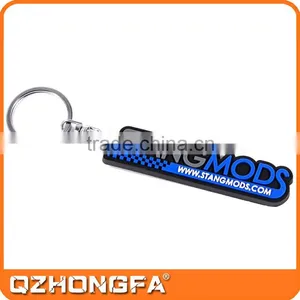 Logo 2D Custom Shaped Soft Pvc Wholesale Keyring thumbnail-5