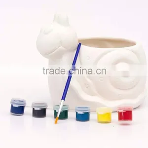 TOYS PAINT YOUR OWN CERAMIC SNAIL PENCIL POT thumbnail-2