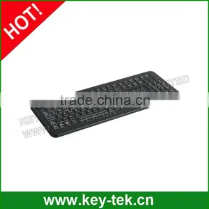 IP68 Dynamic Rated Washable Industrial Rubber Keyboard With Integrated Numeric Keypad thumbnail-2