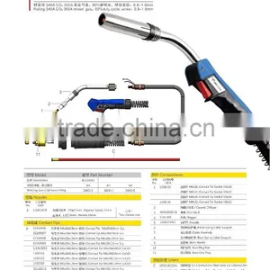 UBS CO2 MIG Torch 36KD Binzel Type Welding Torch thumbnail-2