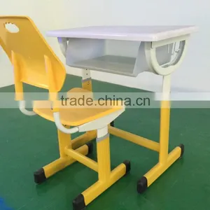 Modern Combo Desk School Desk With Bench HXZY047 thumbnail-5
