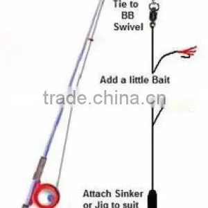 SURF POP RIG BLUE 1/0 FLOAT HOOK BAITED HOOK B/HOLDER 30LB thumbnail-6