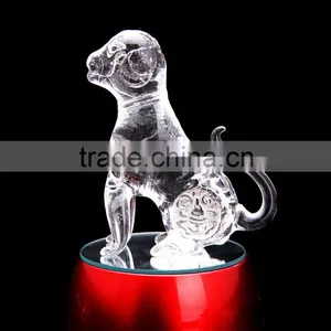 Hot Chinese Zodiac Animal Dog Figurines Crystal Gift Craft for Sale From China thumbnail-1