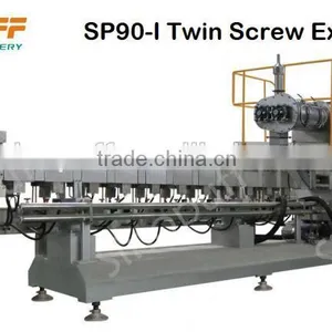 Puffed Wheat Machine/Double Screw Inflated Flour Puffy Rice Snacks Making Extruder thumbnail-3