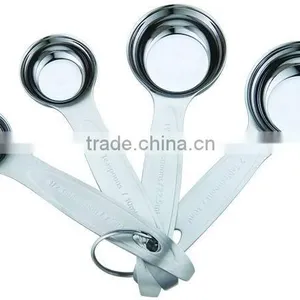 Whloesales Stainless Steel Plastic Portable Metal Measuring Cups and Spoons Set Tools thumbnail-1