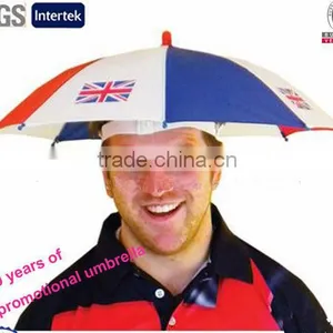 Cheap Promotional Umbrella Hats Fashion Summer and Winter Hard Hat Umbrella 12" X 8K Football Fan Umbrella Hat thumbnail-5