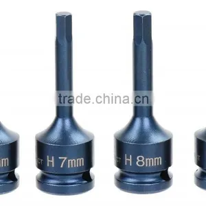 Socket Bit-Torx & Hexagon 1/2" Drive. S2 Impact W/Blue Sanding 78mm thumbnail-3