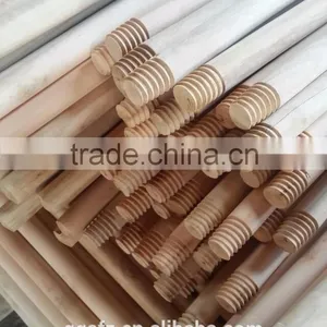 Wooden Handle for Grass Broom Mop Handle With Italian Screw for PVC thumbnail-3