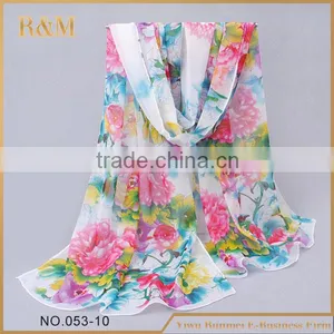 Summer Style Women Butterfly Scarf Silk Fabric Wholesale Cheap thumbnail-6