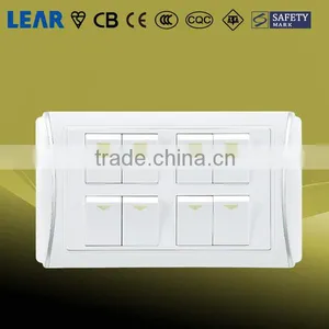 N6 Series Wall Switch 8 Gang 1 Way Switch/ 8 Gang 2 Way Switch thumbnail-1