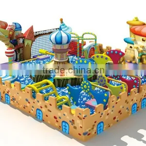 Kaiqi Children PVC Indoor Playground Equipment Castle Theme With Balls and Climber KQ60271A thumbnail-3