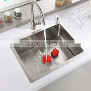 Small Size Kitchen Sink 304 Steel Handmade Sink Single Bowl thumbnail-6