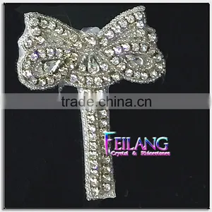 Dragonfly Ice Skating Dress Crystal Rhinestone Applique thumbnail-1