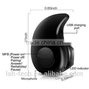 Mini Single Ear Invisiable Invisible Bluetooth Earphone Wireless Bluetooth 4.0 Stereo In-Ear Headset Earphone For Samsung Iphone thumbnail-4