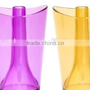Creative Fashion Pure Color Waterproof Plastic Toogh 2 in 1 Tooth Mug Set thumbnail-2