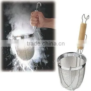 Noodle Colander With Wood Handle thumbnail-1