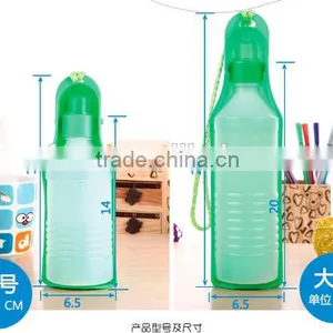 New Design Portable Foldable Plastic Feeding Bowl Dog Cat Travel Pet Water Bottle ,pet Water Feeding Bottle thumbnail-2