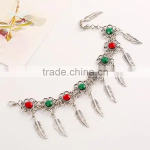 Leaf Alloy Tassel With Resin Diamon Bracelet 2016 Tassel thumbnail-6