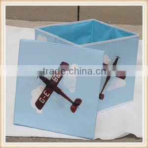 Airplane Printing Non Woven Collapsible Storage Box thumbnail-2