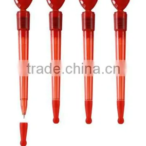 Novelty Light Plastic Ball Pen Heart Shape thumbnail-1