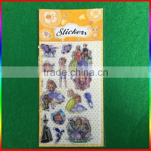 Embossed PVC Stickers Princess Design Stickers thumbnail-1