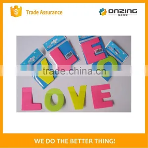 Onzing Manufacture Cute Sticky Notes Letter Shaped Sticky Note thumbnail-1
