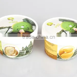 GoBest 7oz 200ML Custom Printed Disposable Ice Cream Paper Cups With Paper Lids thumbnail-1