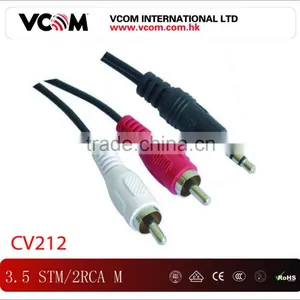 Vcom Brand 3.5 Stm/2rca M Audio Vedio Cable thumbnail-1