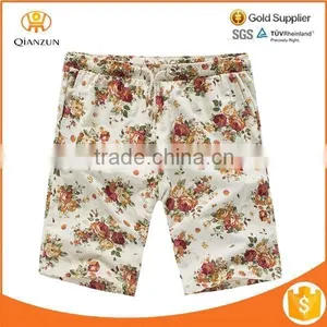 BLEND Mens FLORAL LINEN STRAIGHT FIT DRESS SHORTS thumbnail-1