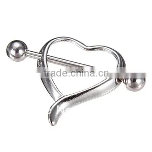 Stainless Steel Fashion Piercing Nipple Ring thumbnail-1