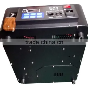 LCD Display DJ Geyser Geiser RGB CO2 Fog Cannon Pyro Vertical Upward 24x3W RGB 3IN1 LED Combination 1500W LED Fogger Machine thumbnail-4