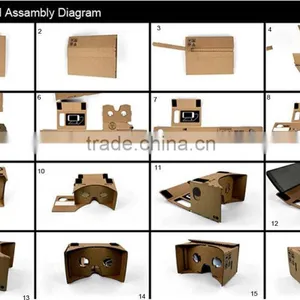 OEM 3D Cardboard Virtual Reality Glasses for Smartphones thumbnail-3