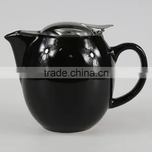 Ceramic Coffee And Tea Pots With Logo Decal Artwork Design Customized thumbnail-1