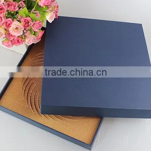 Chinese Factories Wholesale Custom Tea Caddy, Fashion Beautiful Gift Boxes, Dark Blue Storage Box thumbnail-2