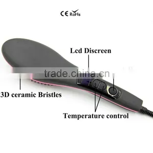 2016 New Gift Design Hair Style Tool Ceramic Hair Straightener Brush thumbnail-4
