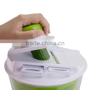 Kawachi 4-in-1 Salad Spinner Set With Mandoline Slicer and Storage Lid thumbnail-3