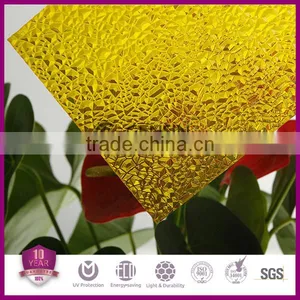2.5mm Clear Embossed Polycarbonate Plate/ Fireproof Indoor Decoration Polycarbonate Sheet thumbnail-4