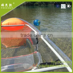 PC 2 Seat Clear Bottom Peddle Kayak Transparent for Sale thumbnail-3