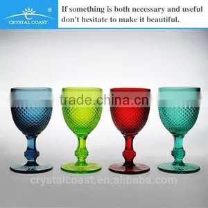 Wholesale Crystal Czech Republic Diamond Shape Wine Glass; Wedding Champagne Cup; Imitation Party Glassware thumbnail-3