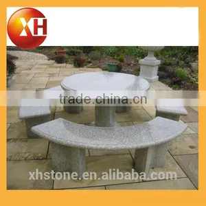 Garden Stone Outdoor Granite Table With Bases for Park Furniture thumbnail-1