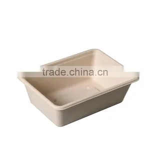 Biodegradable Bagasse Practical Food Container HRB01 thumbnail-2