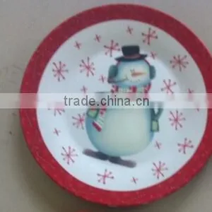 Decorative Ceramic Kids Christmas Plates Cheap thumbnail-5