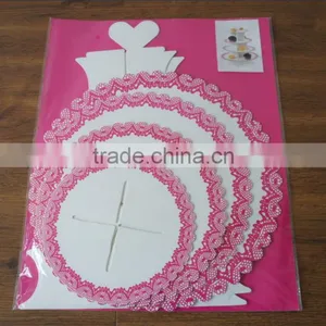 Store More Hot Sales New Style Wedding 3 Tiers Paper Cake Stand thumbnail-1