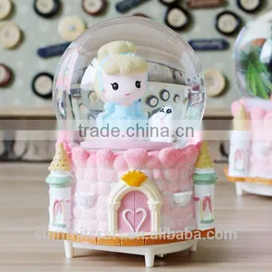 Resin Princess Music Box Snow Globe 8 Year Old Girl Gift thumbnail-3