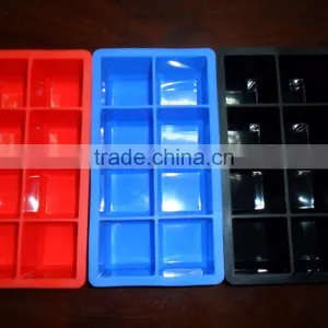 Tovolo King Giant Square Ice Cube Tray Mould Maker Red Silicone Freeze Drink thumbnail-5
