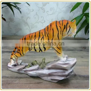 Customized Garden Decoration Life Like Wild Animal Tiger Sculpture thumbnail-4
