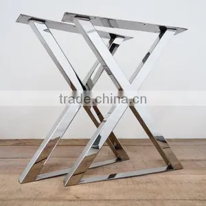 Import Furniture From China X Shape Stainless Steel Table Leg for Industrial Table thumbnail-4