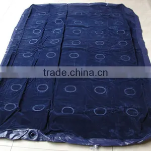 Inflatable Flocked PVC AIR BED 188*137*58cm With Pump thumbnail-1
